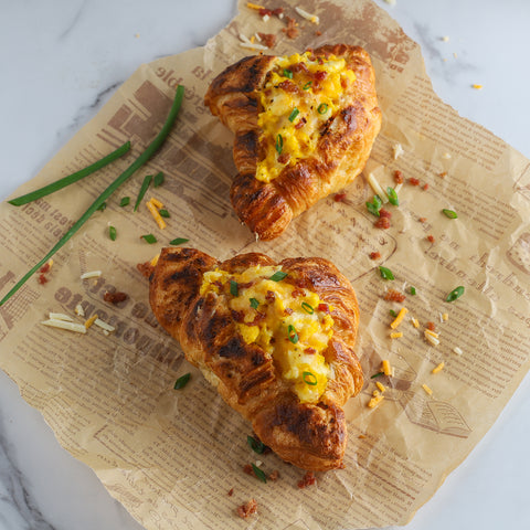 Breakfast Stuffed Croissants